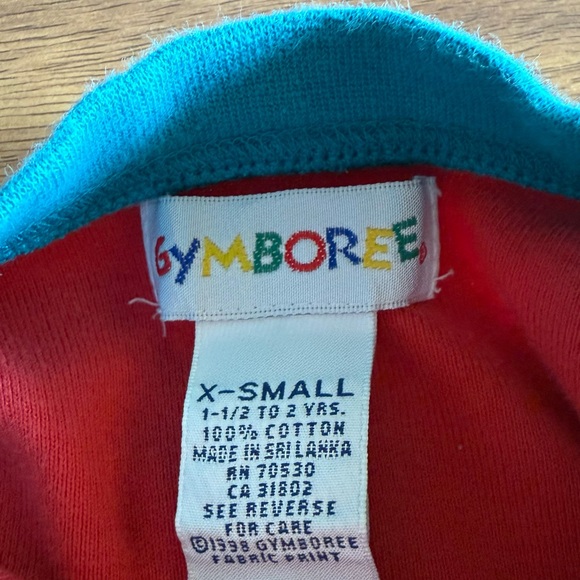 Gymboree Vintage 90s Y2K Color Block Tag One Piece Romper Size Extra Small 18-24 - Picture 6 of 6